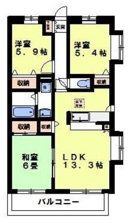ヴァーグ壱番館の物件間取画像